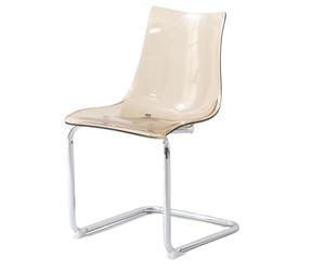 Transparent Acrylic Dining Chairs - Modern Creative Backrests, Stylish Seating for Dining Room, Contemporary Home Decor, Ergonomic Design for Comfort and Aesthetic Appeal
