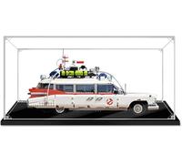 Transparent Acrylic Display Case for 10274 Building Block Car - Dustproof Showcase Box with Black Base, Compatible with 10274 Model, Ideal for Collectors (Model Not Included)