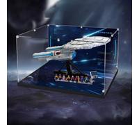 Transparent Acrylic Display Case for Lego 10356 Star Trek: Starship , Clear Box, Storage Box, Dustproof Box (Model not Included)