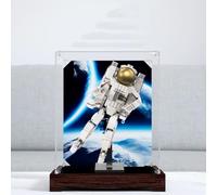 Transparent Acrylic Display Case,for Lego 31152 Space Astronauts Model ，Clear Box,Storage Box,Display Box,Compatible with 31152 Model. (Display Box only ) (Black Walnut)