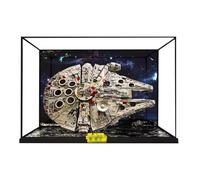 Transparent Acrylic Display Case for Lego 75192 Millennium Falcon Model, Clear Box, Storage Box, Dustproof Box (Model not Included) (Background Alloy Border)