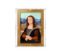 Transparent acrylic display case suitable for Le-go 31213 Mona Lisa model. Clear storage box, wall-mountable(display case only)