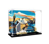 Transparent acrylic Display Gase for Le-go 21032 Architecture Model, Transparent box, storage box, Display box, Compatible with 21032 model (Display Case Only) (Background version -1)