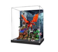 Transparent acrylic Display Gase for Le-go 21348 Dungeons & Dragons Model, Transparent box, storage box, Display box, Compatible with 21348 model (Display Case Only) (Background version-3mm)