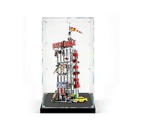 Transparent acrylic Display Gase for Le-go 76178 Jiao Daily News Agency Model, Transparent box, storage box, Display box, Compatible with 76178 model (Display Case Only) (3mm)