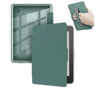 Transparent Acrylic e-Book Case Suitable For Kobo Clara BW/Colour /2E N365 N367 N506 6'' With Hand Strap Cover(Dark Green,Clara 2E N506)