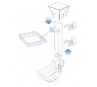 Transparent Acrylic Fish Tank Feeding Tube,Shrimp Feeding Device,Fish Feeding Basin,Aquarium Feeder Tube,Food Feeding Ring(Transparent)