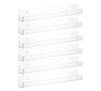 Transparent Acrylic Floating Shelves 15x1.3 Inch Wall Mounted Sto & Display Versatile Thick Acrylic Bathroom Shelves 38cm Home nizat Solut