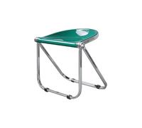 Transparent Acrylic Folding Chair - Modern Stackable Dining Stool Thickened Armrest Free Design for Home Office Living Room Dining Room and Outdoor Use