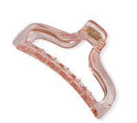 Transparent Acrylic Hair Claw 5 Colours to choose from (Transparent Peach)