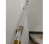 Transparent Acrylic il Kit for Stairs Includes 2 Brackets Fits 50-140cm Staises & Stylish Indoor Railing System for Safety and Elegance