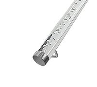 Transparent Acrylic ir Railing 1.6" x 20ft Non-Slip Support Rod Kit for Indoor Safe ils Ideal for Hallway Guardrails and ases