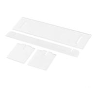Transparent acrylic ladder display stand for figures, collectibles, cosmetics, and jewelry, robust waterproof material neat and bright presentation in various settings (One floor)