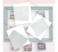 Transparent Acrylic Magnetic Photo Frame for for Desk, Double-Sided Clear Display with 4 Corner Magnets, Vertical or Horizontal, Multiple Sizes(12.8 x 17.8cm)