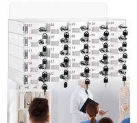 Transparent Acrylic Mobile Phone 25-Slot Desk Storage for Office & Meeting Room Cell Phone Stand & Holder Stylish Desktop Accessory
