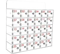Transparent Acrylic Mobile Phone Storage Cabinet with Lock for Classrooms Schools Offices and Factories - 35 Doors and Secure Solution for Employee Storage