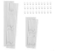 Transparent Acrylic Orchid Support Stakes with Clips, 30 Pieces for Providing Essential Support to Plant Stems Indoors and Outdoors