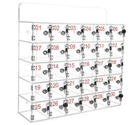 Transparent Acrylic Phone Holder Secure and Stylish Mobile Storage for Schools Factories and Institutions - Modern Design nize Your Devices Efficiently