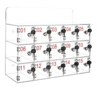 Transparent Acrylic Phone Lockers Secure Stylish Storage for Phones in Classrooms Schools Factories & Institutions - A15 Model