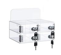 Transparent Acrylic Phone Stand Secure & Stylish Mobile Holder for Classrooms Schools Factories & Institutions - Space-Saving Design Ideal for nizing Devices