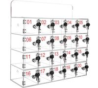 Transparent Acrylic Phone Storage Cabinet Stylish and Secure Phone Holder for Schools Factories and Institutions - Ideal for nizing Mobile Devices