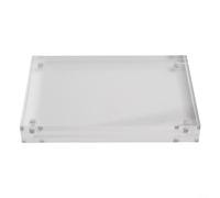 Transparent Acrylic Photo Frame 4 x 6 cm to 14.8 x 21 cm, Thickness 8 + 8 mm, for Displaying Photos and Posters, Suitable for Office and Home (8 x 12 cm)