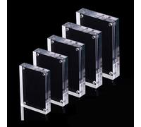 Transparent Acrylic Photo Frame for Magnetic Display, 8+8mm Thick, for Showcasing Personal Photos and Beautiful Landscapes (9x13cm)
