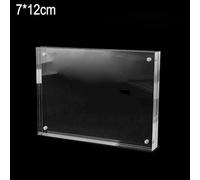 Transparent Acrylic Photo Frame Magnetic Stand for Beautifully Displaying Your Memories (7 x 12cm)