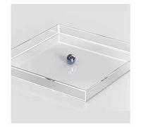 Transparent Acrylic Photography Tray Shallow Water Tank Display Cabinet for Staging & Storage Multiple (80x80x8cm 31.4x31.4x3.1'') Ideal for Professional Photography & Crafti