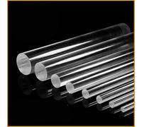 Transparent Acrylic Round Rods,2 Pcs Transparent Acrylic Sticks Length 50cm DIY Material Flower Arrangement Decoration Diameter 6mm-35mm(30mm)