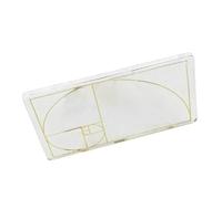 Transparent Acrylic Ruler Golden Section Finder Golder Ratio Ruler Tools 2.75 ' ' x 1.7 ' ' for Architects Drafting Drawing Rulers for Kids