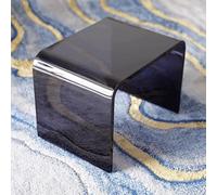 Transparent Acrylic Shower Stool - Waterproof Clear Chair for Bathroom, Kitchen, or Bedroom - Modern Backless Shower Bench for Stylish Home Decor, Easy to Clean, Lightweight, Versatile Seati
