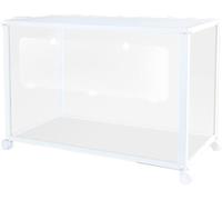 Transparent Acrylic Small Animal Habitat - Large Villa Breeding Box for Hamsters, Guinea Pigs, Gerbils, and Mice with All-Side View