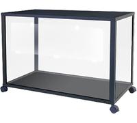 Transparent Acrylic Small Animal Habitat - Large Villa Breeding Box for Hamsters, Guinea Pigs, Gerbils, and Mice with All-Side View