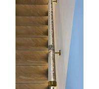 Transparent Acrylic Stair Handrail with Wall Mount Bracket - Custom Lengths - Non-Slip Grab Bars for Steps & Ramps(500cm)