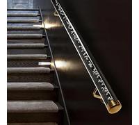 Transparent Acrylic Stair il, Non-Slip Safety Bar for Wall Mount, Durable Crystal Guardrail for Seniors, Kids, and Enhanced Security - Easy Installation