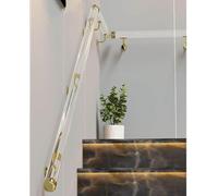 Transparent Acrylic Stair Railing - Indoor Non-Slip il Set, Crystal Clear, 140cm, Bubble-Free, Modern Design for Stairs, Safety Guard for Home