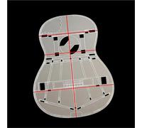 Transparent Acrylic Template For Classical Guitar Construction (Includes Outline Soundhole And Bracing Layout) Guitar Tuning Peg Set(Style 2)