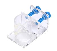 Transparent Acrylic Tube Fixture, Fish Soft Pipe Holder, Aquarium Tube with Screws for Secure Installation, Acrylic Material for Lasting (Single Hole)