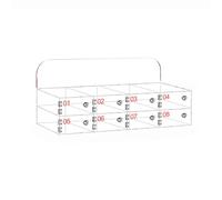 Transparent Acrylic Wall Phone Security Box with Key - Holds 25 Mobile Phones for Office School Classroom - Safe Phone Management Solution nized Storage