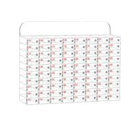 Transparent Acrylic Wall Storage nizer with Lock for Phones, 5 Slots, Ideal for Classroom, Office, School, Secure Phone Storage, 80 Slots Total.