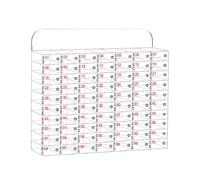 Transparent Acrylic WallMounted Phone Holder with Key Lock 5 Cartments for Classroom & Office Secure Solut 70 Slots for nized Access