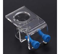 Transparent Acrylic Water Tube Fixture Durable Soft Pipe Holder for Fish Tank Aquarium Clear Material Single Double Hole Options (Single Hole)