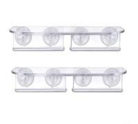 Transparent Acrylic Window Plant Shelf with Suction Cup for Indoor For Gardens Living Rooms Kitchens and Bathrooms (2PCS)