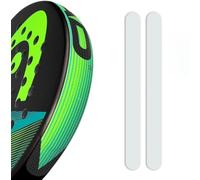 Transparent and Rough Padel Racket Protector, Durable Silicone - High Impact Protection Tape 35 x 370 mm Lightweight and Easy to Install for Maximum Durability Pack 2