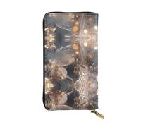 Transparent animals Printed leather wallet, 7.5 x 4.1-inch long credit card holder, portable travel cash wallet