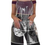 Transparent Apron | Work Apron Waterproof And Oil-Proof,Hairdresser Barber Bib Cloth Adjustable For Haircuts, Styling, Coloring