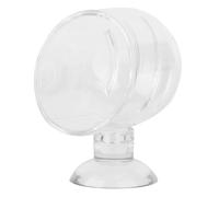 Transparent Aquarium Red Feeder Suction Cup Fish Feeding Cup Container Accessory Premium Glass Acrylic Material for Freshwater Saltwater Fish Tank (Acrylic gap cup)