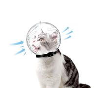 Transparent Astronaut Cat Muzzles Anti-Bite Nail Trimming Bathing Adjustable Breathable Muzzle Puppy Prevent Biting Chewing Barking Training Mouth Cover for All Cat Dog