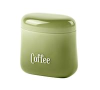 Transparent avocado green COFFEE JAR 250g